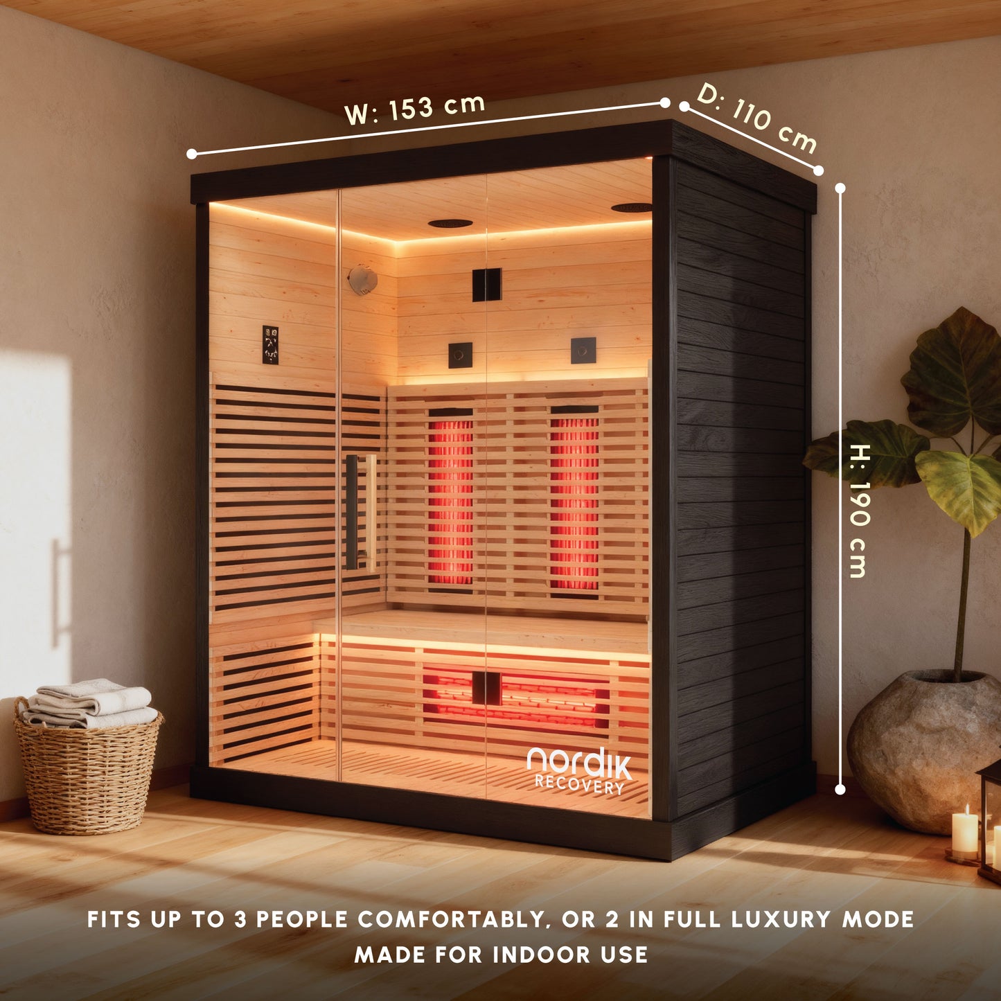 Nordik Recovery 3-Person Infrared Sauna