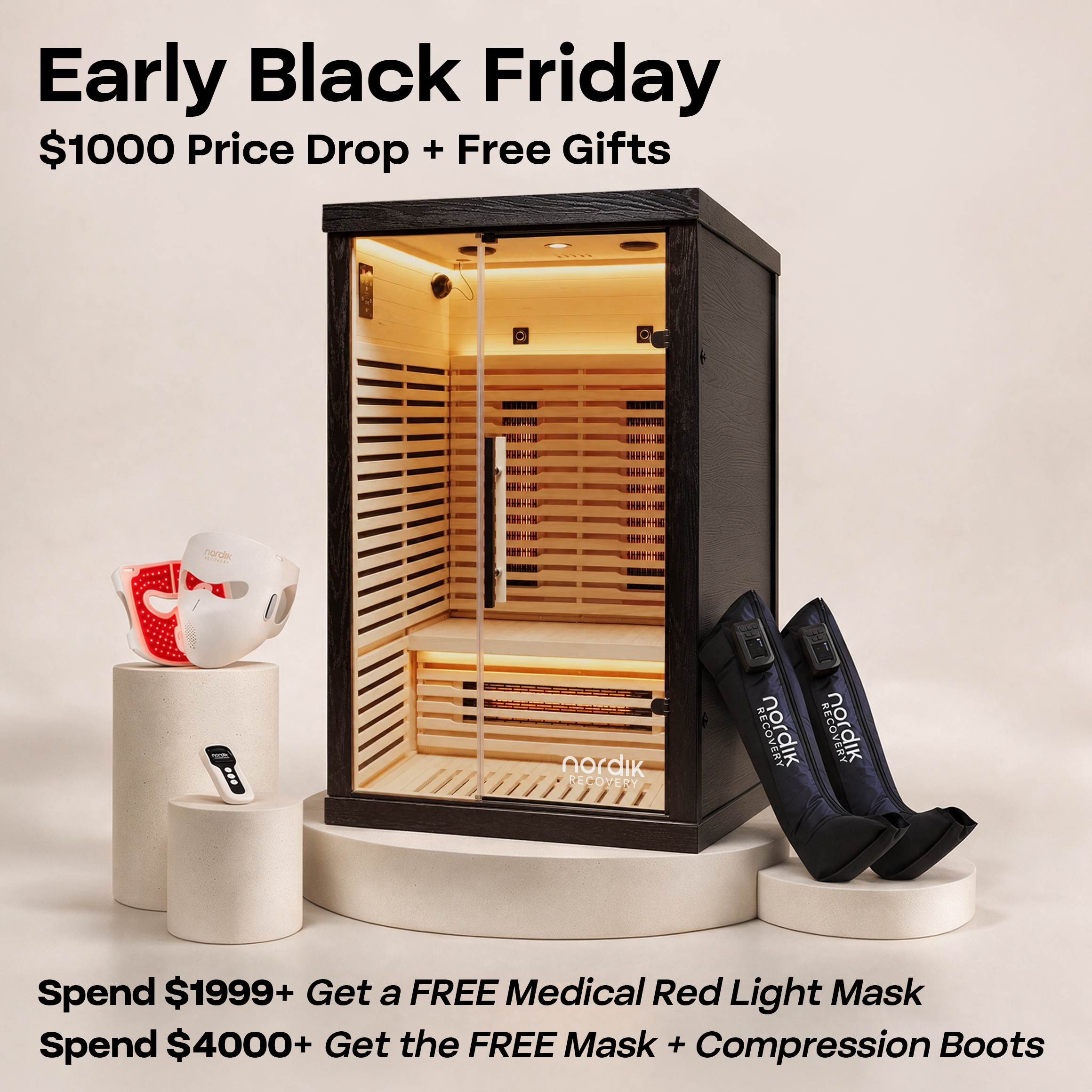 Nordik Recovery 2-Person Infrared Sauna 2.0