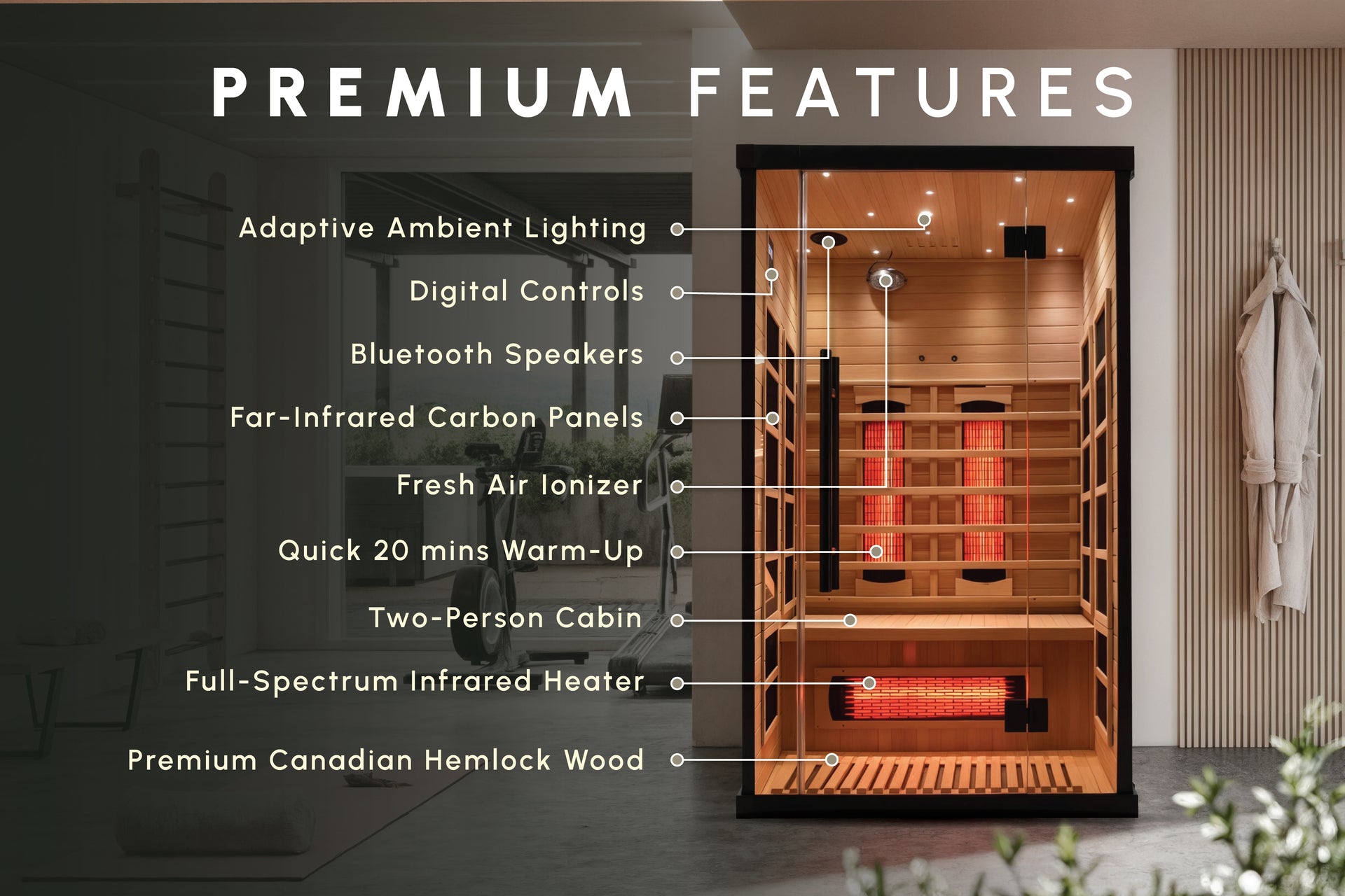 Nordik Recovery 2-Person Infrared Sauna